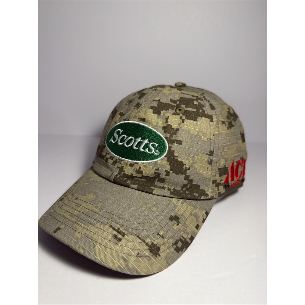 Scotts Digital Camo Baseball Hat Cap Logo Ace Hardware Ripstop Outdoor NWOT